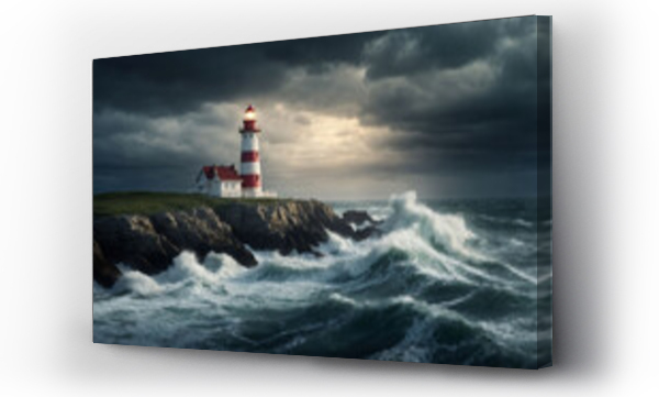 krajobraz, latarnia morska, morze