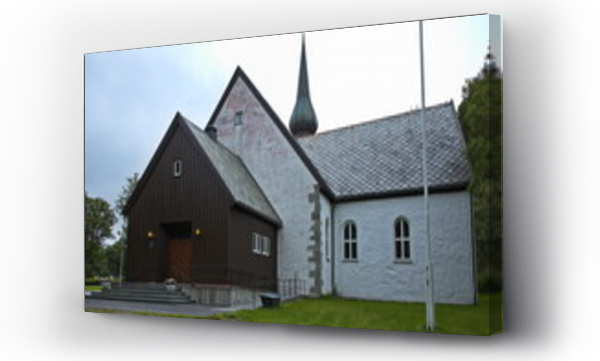Wizualizacja Obrazu : #729980974 Bodin church at Bodo in Nordland county, Norway, Europe
