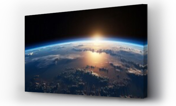 Wizualizacja Obrazu : #730225503 Astronauts perspective, seeing Earth from space
