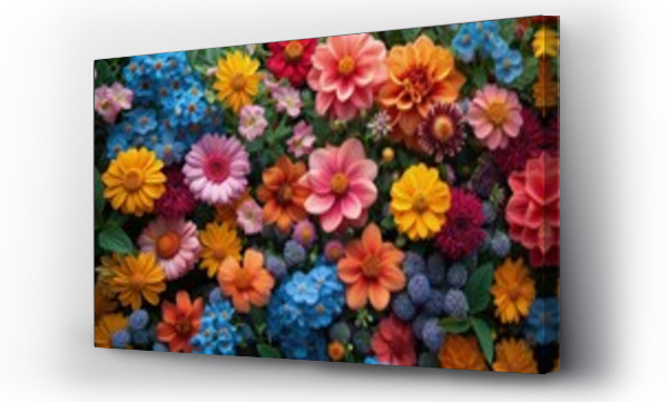 artystyczne, Kolorowe kwiaty, Kwiaty