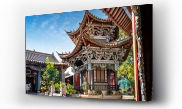 Wizualizacja Obrazu : #733740347 The historical architecture of Guandu Ancient Town, Kunming, China.