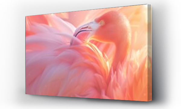 Wizualizacja Obrazu : #735643691 Wildlife close-up of a Flamingo