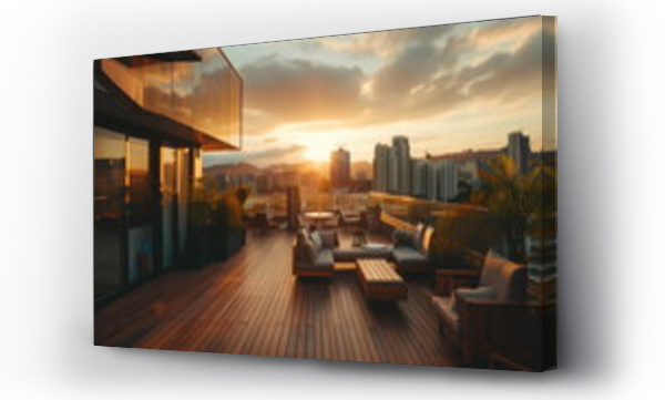 Wizualizacja Obrazu : #737518082 Serene rooftop terrace