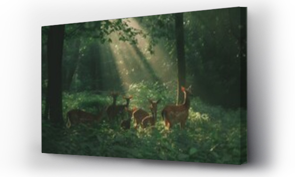 Wizualizacja Obrazu : #738046454 deer in the forest