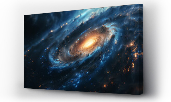 Wizualizacja Obrazu : #738550608 Collision of galaxies.