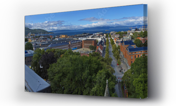 Wizualizacja Obrazu : #739450099 View of Trondheim from Nidaros Cathedral, Trondelag County, Norway, Europe
