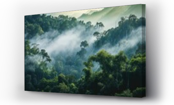 Wizualizacja Obrazu : #741988475 Breath-taking Aerial Photograph of the Jungle. Atmospheric Wilderness Photo. Nature Background.