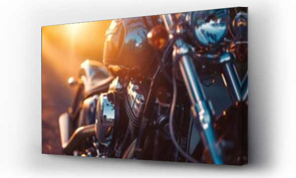 Wizualizacja Obrazu : #743191934 close up of a motorcycle