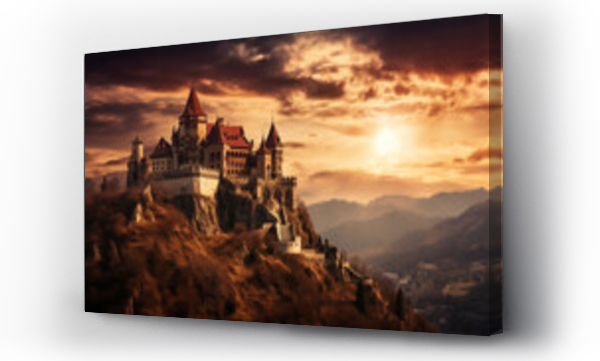 Wizualizacja Obrazu : #746115638 old castle in the mountains