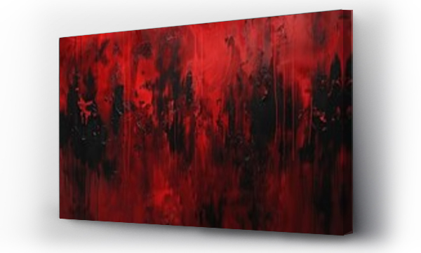 Wizualizacja Obrazu : #746690747 Spooky black and red horror background with brush strokes
