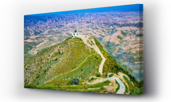 Wizualizacja Obrazu : #748306459 Serenity at the Summit: Shrine of Khalid Nabi Overlooking the Golestan Province, Iran