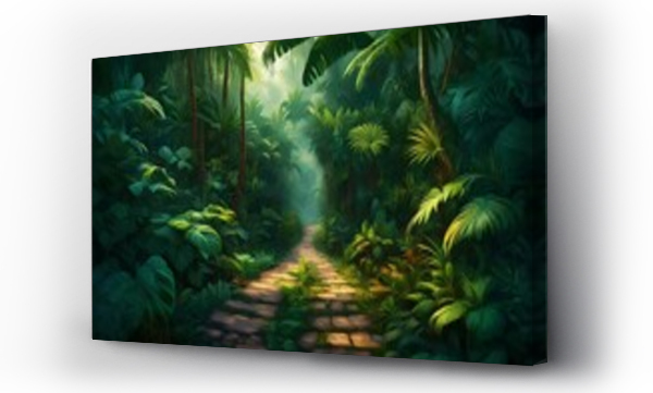 Wizualizacja Obrazu : #749317055 tropical forest in the jungle