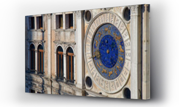 Wizualizacja Obrazu : #749561368 VENICE, ITALY, February 2, 2024 : The clock on the clocktower of San Marco square