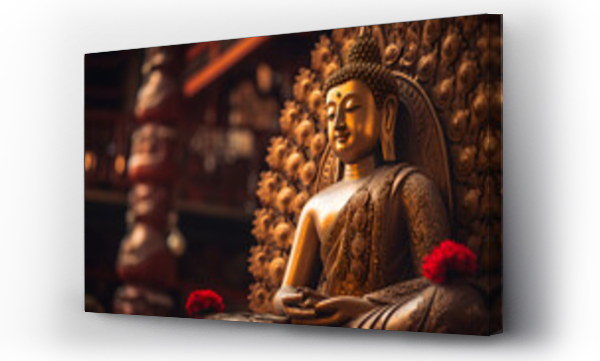 Wizualizacja Obrazu : #749990325 golden buddha statue