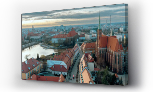 Wizualizacja Obrazu : #750889618 Wroc?aw - panorama od strony Ostrowa Tumskiego