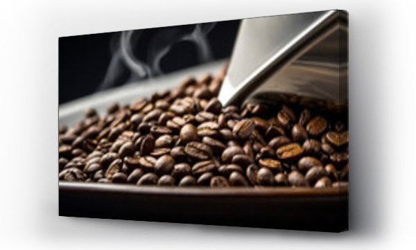 Wizualizacja Obrazu : #753083221 Image full of unique Arabica coffee beans In the close-up shooting angle