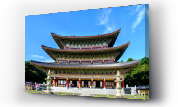 Wizualizacja Obrazu : #753642921 Yakcheonsa Buddhist Temple, 30 meters high, spanning 3305 square meters, the largest temple in Asia, Jeju Island, South Korea