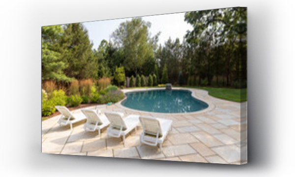 Wizualizacja Obrazu : #753919020 Residential luxury Home outdoor terrace and swimming pool chair 