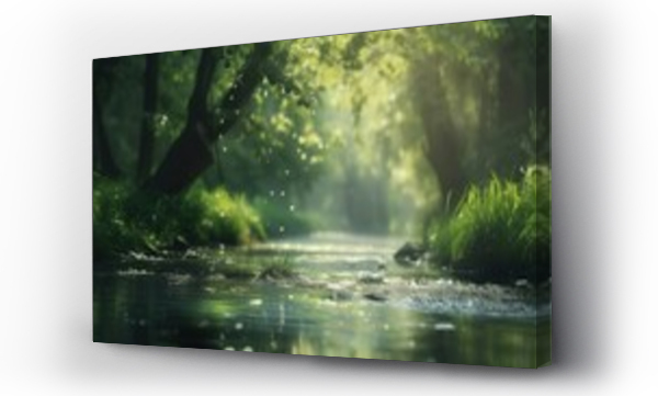 Liście, ryby, zielony, zwierzęta