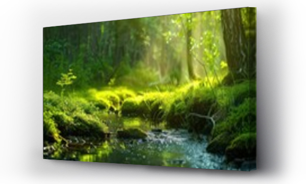 Wizualizacja Obrazu : #754316203 Beautiful fantasy tropical forest nature landscape