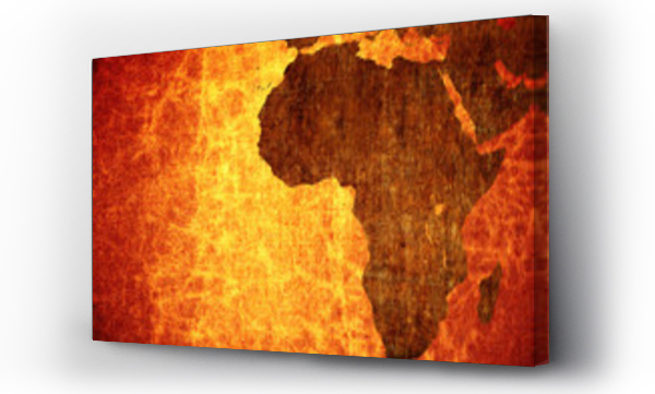 Wizualizacja Obrazu : #75753413 Grunge vintage scratched Africa map background.