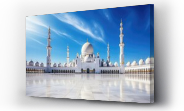 Wizualizacja Obrazu : #760370791 historic monument mosque building illustration landmark structure, dome prayer, worship islamic historic monument mosque building