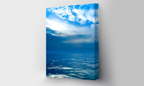Wizualizacja Obrazu : #760868989 Niebieskie morze i b??kitne niebo
