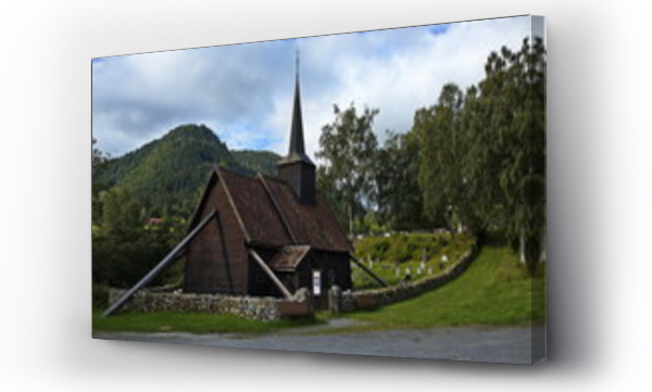 Wizualizacja Obrazu : #762571742 Church Rodven Stavkirke in Rodven, More og Romsdal county, Norway, Europe
