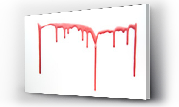 Wizualizacja Obrazu : #765025473 Blood dripping down a wall.