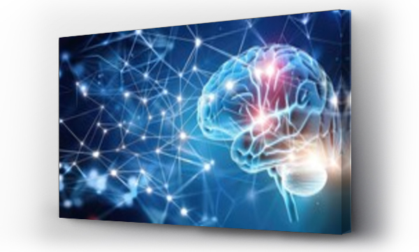 Wizualizacja Obrazu : #768979711 Innovative technologies in the field of studying the human brain and the thinking process. Innovative brain-inspired architectures revolutionize AI computation.