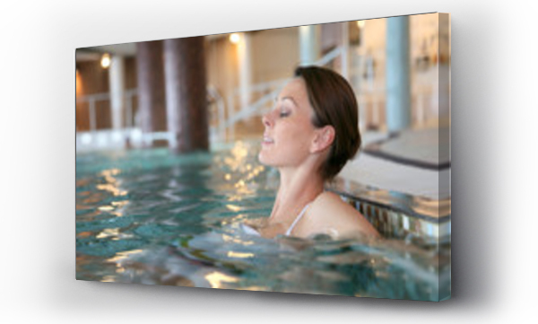 Wizualizacja Obrazu : #77048406 Beautiful woman relaxing in spa swimming-pool