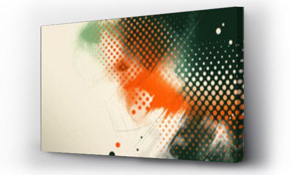 Wizualizacja Obrazu : #771827340 Background Orange-green abstrakt