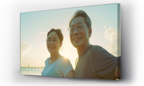Wizualizacja Obrazu : #772995857 asia senior couple, age 50, healthy, happiness, have activity together