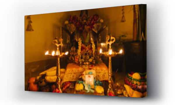 Wizualizacja Obrazu : #777761387 Diwali holiday home decoration corner