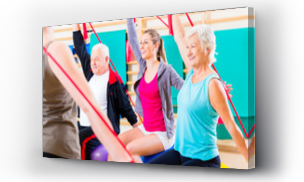Wizualizacja Obrazu : #78318225 Seniorzy na kursie fitness w studio