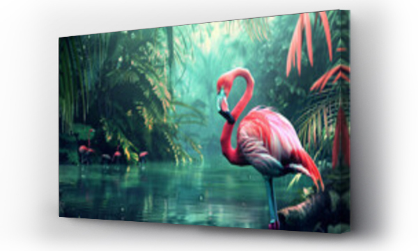 Wizualizacja Obrazu : #783990813 Pink flamingo