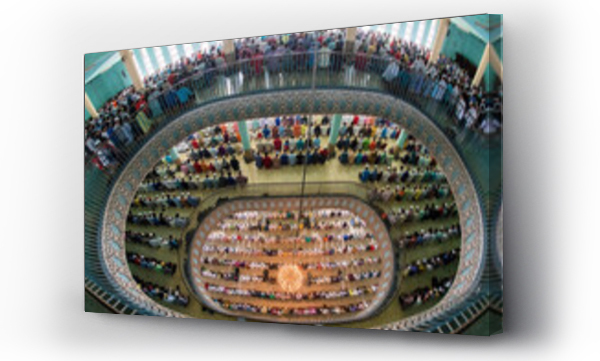 Wizualizacja Obrazu : #788197700 Dhaka, Bangladesh - 01 March 2024: View of Jummah Prayer at National Mosque, Dhaka, Bangladesh.