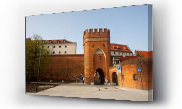 Wizualizacja Obrazu : #788293241 Gotyckie widoki - brama wraz z murami obronnymi, Toru?, Poland