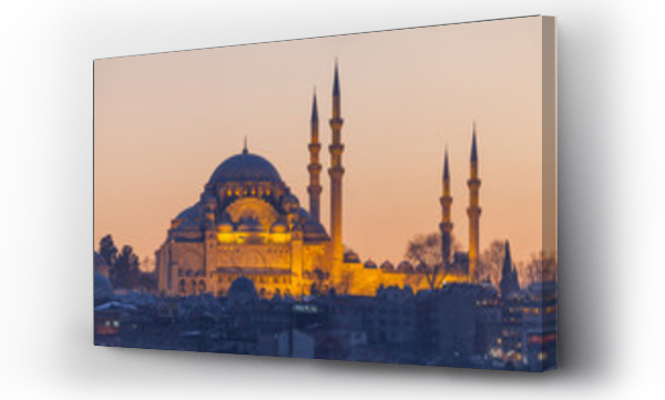 Wizualizacja Obrazu : #78922055 Suleymaniye mosque in the evening, Istanbul