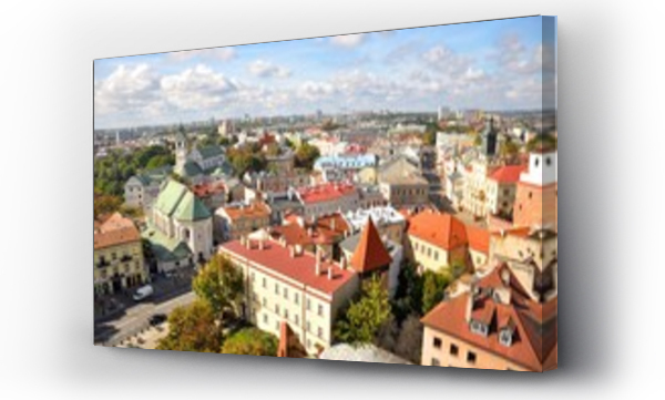 Wizualizacja Obrazu : #80034036 Miasto Lublin, widok z lotu ptaka