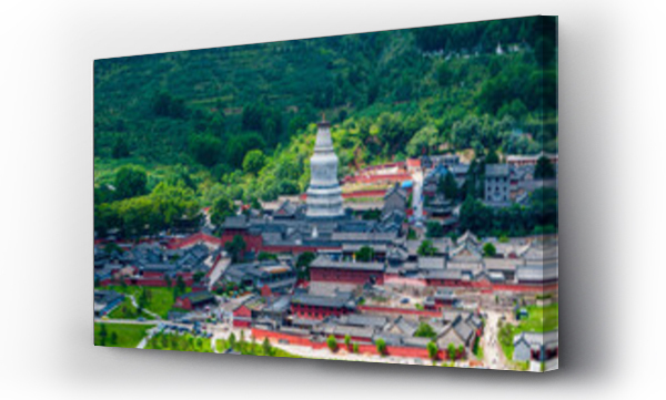 Wizualizacja Obrazu : #840478754 The monastery complex of Wudai Shan (Mount Wutai), UNESCO World Heritage Site, Shanxi