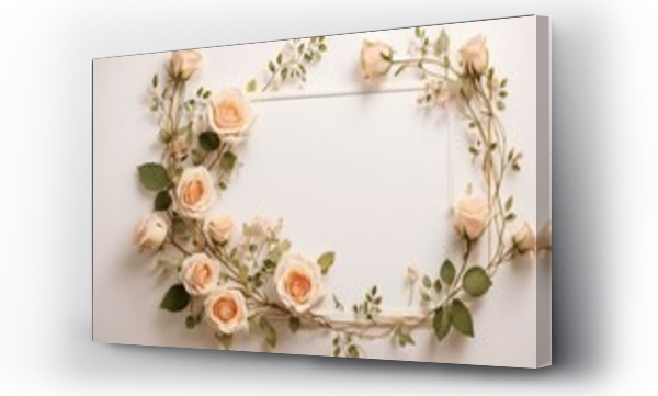 Kwiaty, ramka, Róże