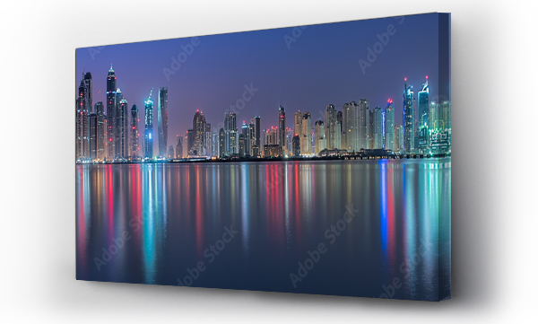 Wizualizacja Obrazu : #85151975 Dubai panorama at night, UAE