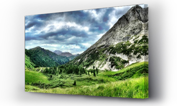 Wizualizacja Obrazu : #85664480 Breathtaking panorama of Italians Dolomiti Mountains