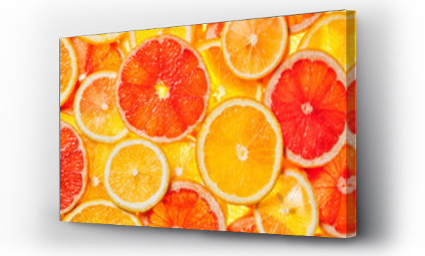 Wizualizacja Obrazu : #87991432 Colorful citrus fruit slices 