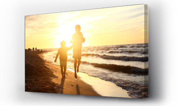 morze, plaża, rodzina