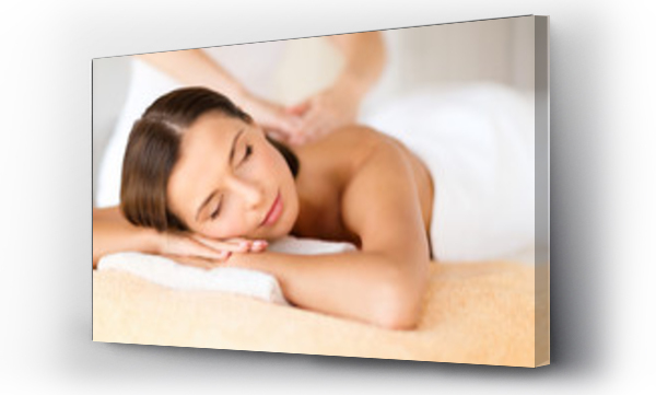 Wizualizacja Obrazu : #91409194 beautiful woman in spa salon getting massage