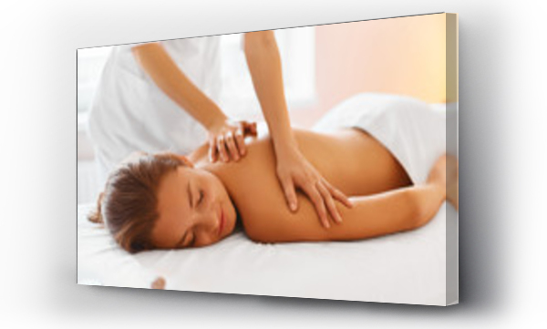Wizualizacja Obrazu : #93604212 Spa treatment. Woman enjoying massage in spa centre.