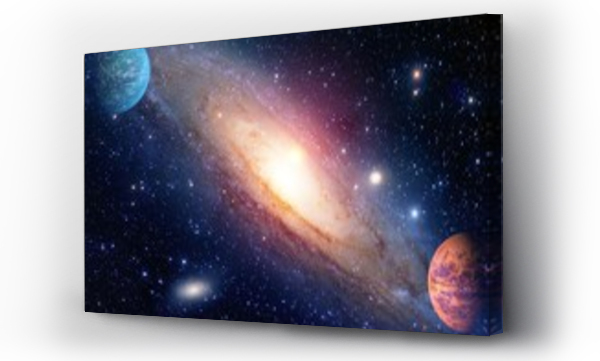 Wizualizacja Obrazu : #94333515 Astrology astronomy outer space big bang solar system planet galaxy creation. Elements of this image furnished by NASA.