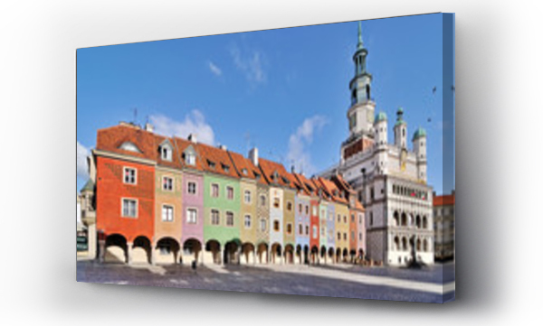 domy, ludzie, miasto, plac czerwony, poznan, stary dom, stary ratusz, zabytki